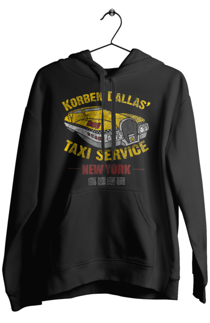 Men`s hoodie with prints Fifth element | Korban Dallas | Taxi service. Corban dallas, fifth element, new york, taxi, taxi service. 2070702