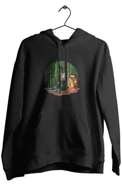 Чоловіче худі з принтом "Кіт програміст". Angular, c, css, html, it, javascript, jquery, php, python, react, svelt, vue, айтишник, айті, гумор, код, кодувати, прогер, програміст, програмісти, ти ж, ти ж програміст, тиж програміст. 2070702