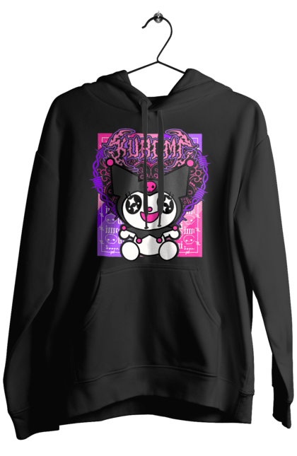 Men's hoodie with prints Hello Kitty Kuromi. Anime, character, hello kitty, kuromi, my melody, sanrio. 2070702