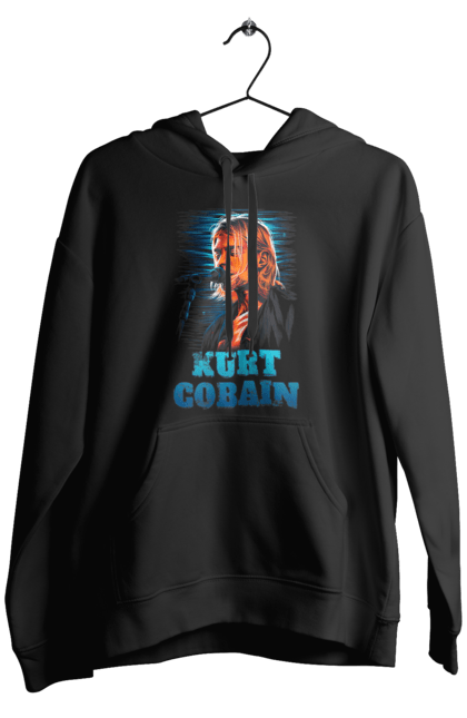 Men's hoodie with prints Kurt Cobain. Cobain, group, kurt, kurt cobain, music, nirvana, rock. 2070702