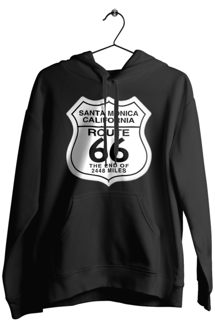 Чоловіче худі з принтом "Route 66". Байк, байкер, байкер клуб, брат, брати, брутал, гарячий асфальт, гарячий кінь, гарячий стрижень, дорога 50, дорога 66, дорога 80, дороги америки, дороги україни, жага швидкості, клуб байкерів, мотоцикл, мотоцикліст, справжній чоловік, чувак, швидкість. 2070702
