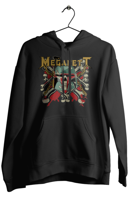 Чоловіче худі з принтом "Megafett". Boba fett, megadeth, megafett, боба фетт, зоряні війни, клон, мисливець за головами. 2070702