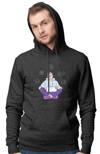 Чоловіче худі з принтом "Я програміст". Angular, c, css, html, it, javascript, jquery, php, python, react, svelt, vue, айтишник, айті, гумор, код, кодувати, прогер, програміст, програмісти, ти ж, ти ж програміст, тиж програміст. 2070702