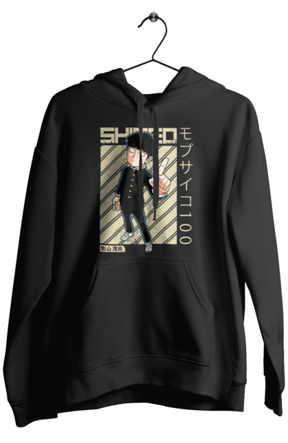 Men's hoodie with prints Mob Psycho 100. Anime, manga, mob, mob psycho 100, shigeo kageyama. 2070702