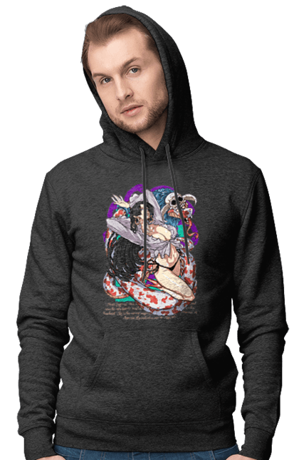 Men's hoodie with prints One Piece Boa Hancock. Anime, boa hancock, manga, one piece, pirate empress, straw hat pirates. 2070702