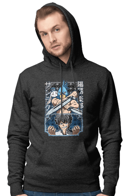 Men's hoodie with prints Shangri La Frontier. Anime, emul, manga, rabbit, shangri la frontier, shangri-la frontier, shonen. 2070702