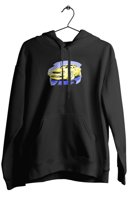 Чоловіче худі з принтом "Український спорткар". Додж челенджер, машина, машини арт, потужність, спортивне авто, спорткар, українське авто, швидкість. 2070702