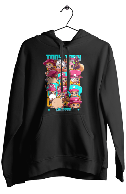 Men's hoodie with prints One Piece Tony Tony Chopper. Adventures, anime, fantasy, light novel, manga, one piece, tony tony chopper, tv series. 2070702