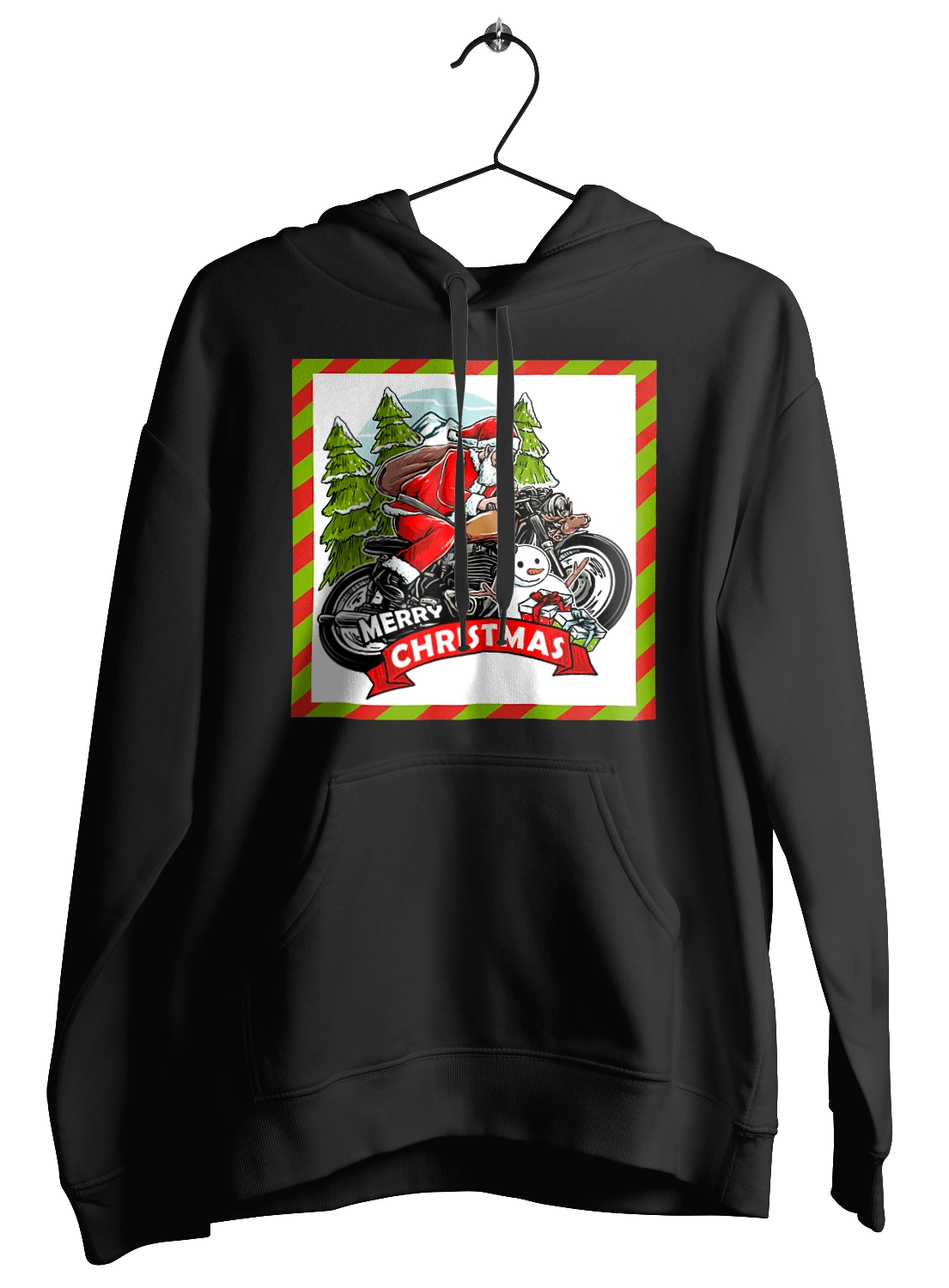 Santa on a motorcycle