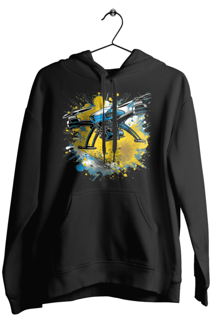 Чоловіче худі з принтом "Дрон". Дрон, зсу, символ україни, україна, фпв дрон. 2070702