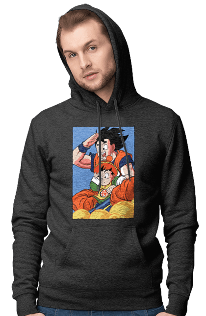 Чоловіче худі з принтом "Перли дракона Гохан". Anime, dragon ball, goku, manga, аніме, гоку, гохан, манга, перли дракона. 2070702