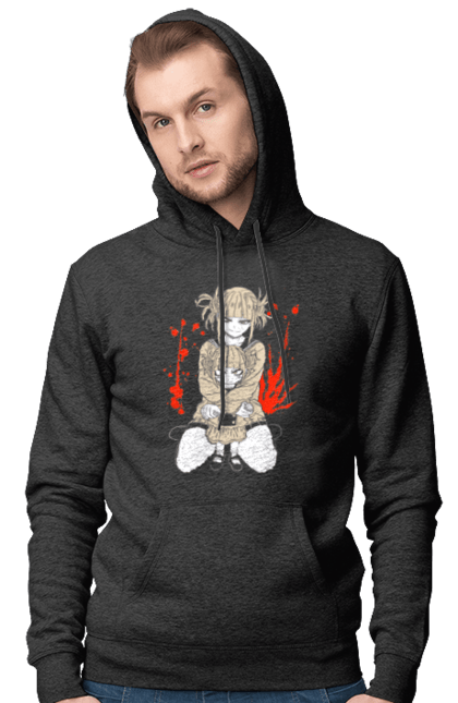 Men's hoodie with prints My Hero Academia Himiko Toga. Anime, himiko toga, manga, my hero academia, video game, yakuza toga. 2070702