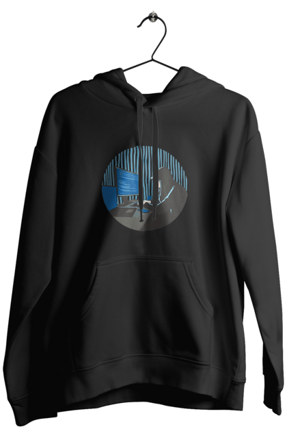 Чоловіче худі з принтом "Хакер". Бінарний, гік, програміст, хакер. 2070702