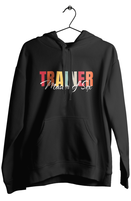 Чоловіче худі з принтом "Тренер майстер секса". Майстер сексу, секс, тренер, тренер з сексу. 2070702