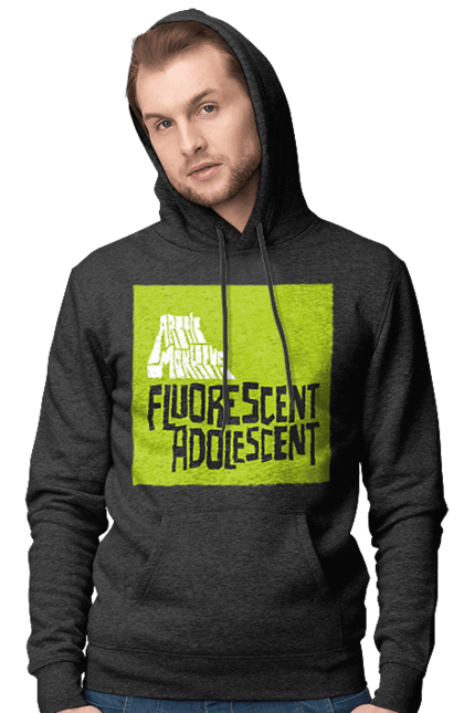 Men's hoodie with prints Arctic Monkeys. Arctic monkeys, garage rock, group, indie rock, music, post-punk revival, psychedelic rock, rock. 2070702