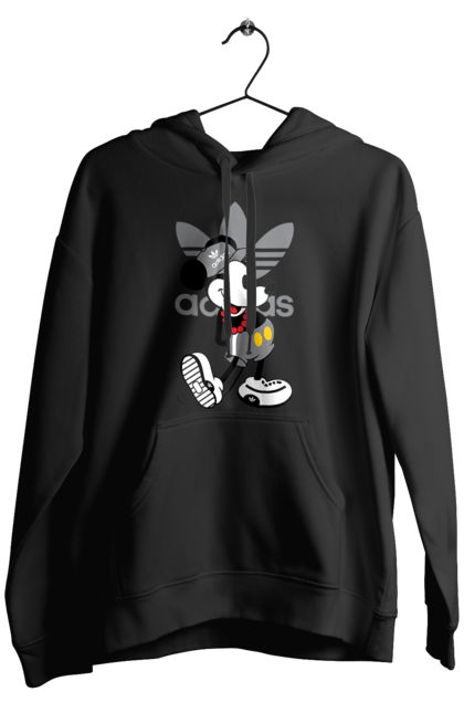 Men's hoodie with prints Adidas Mickey Mouse. Adidas, cartoon, disney, mickey, mickey mouse. 2070702