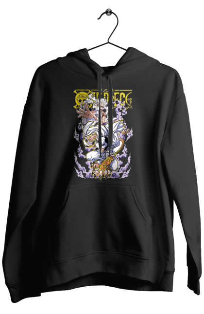 Men's hoodie with prints One Piece Rob Lucci and Luffy. Anime, lucci, luffy, manga, monkey de luffy, one piece, pirates, rob lucci. 2070702