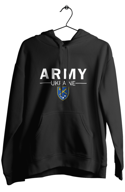 Чоловіче худі з принтом "ARMY UKRAINE". Army ukraine, емблема генштабу, залужний. 2070702