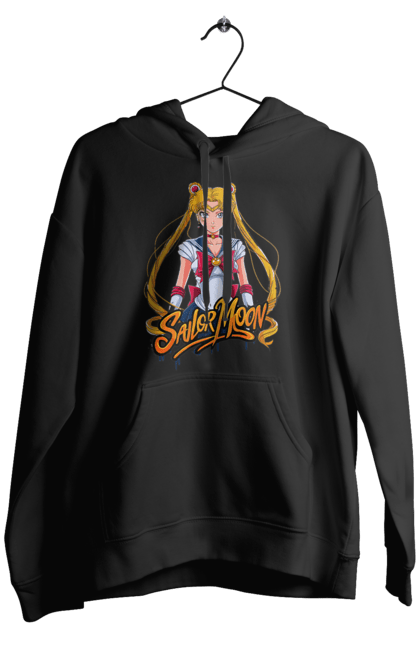 Men's hoodie with prints Sailor Moon. Anime, drama, magical girl, sailor moon, tv series, usagi tsukino. 2070702