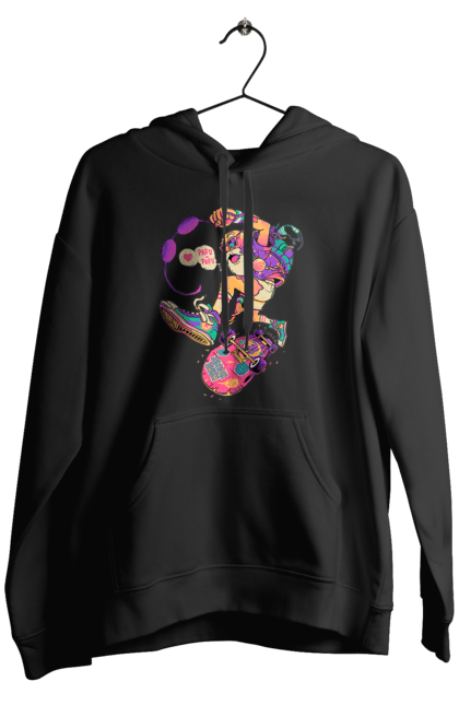 Чоловіче худі з принтом "Дід на хвилі". Будь молодим, вогонь, ганяй, грай, дід та скейт, драйв, крутий дід, молодість у душі, спорт, старість. 2070702