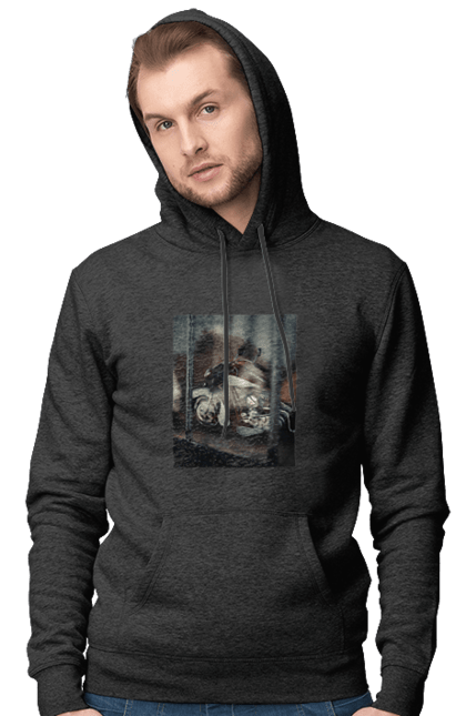 Чоловіче худі з принтом "Мото". Байк, дорога, мото, сила, швидкість. 2070702