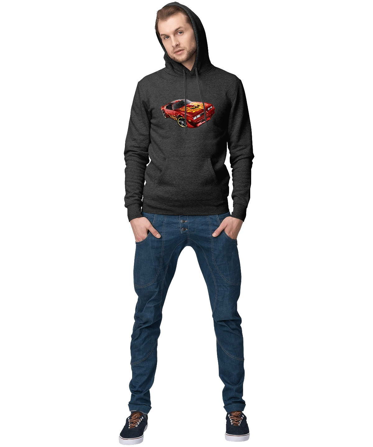 Машина червона, швидкісна