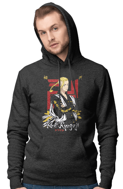 Men's hoodie with prints Tokyo Revengers Draken. Anime, draken, ken ryuguji, ken-chin, manga, serial, tokyo manji gang, tokyo revengers. 2070702