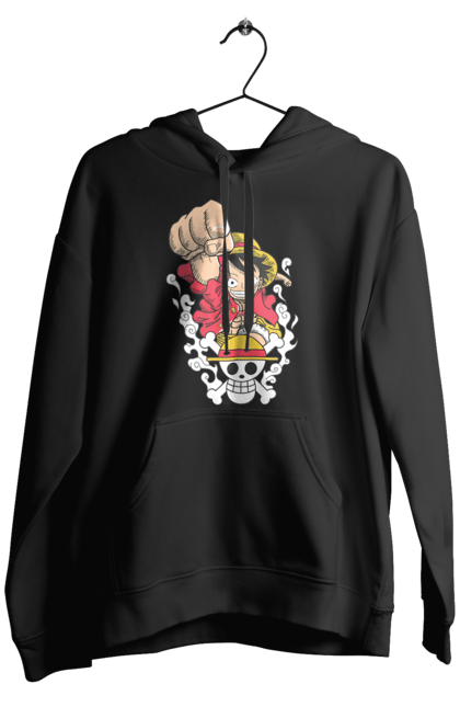 Men's hoodie with prints One Piece Luffy. Anime, luffy, manga, monkey de luffy, one piece, pirates. 2070702