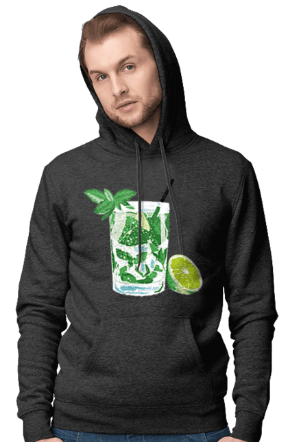 Чоловіче худі з принтом "Напій Мохіто І Лимон". Лимон, мохіто, напій. 2070702