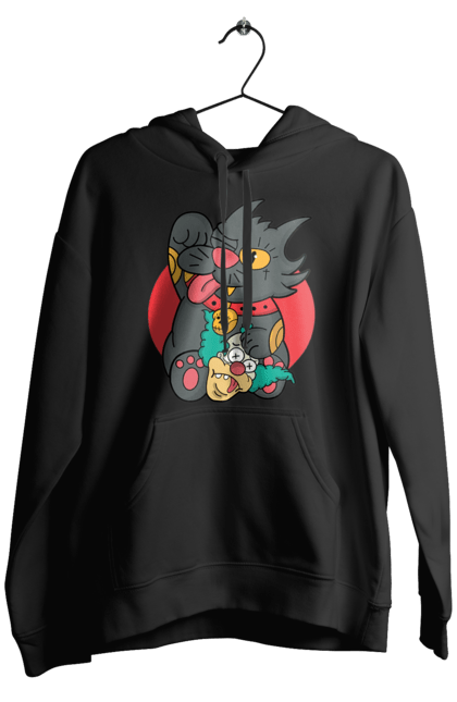 Men`s hoodie with prints The Simpsons Krusty the Clown. Clown, krusty, krusty the clown, simpsons. 2070702