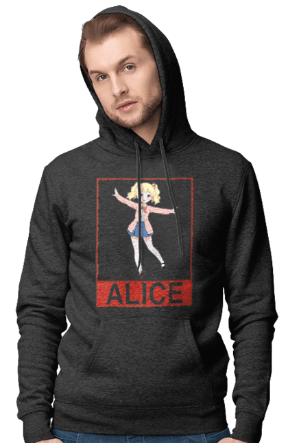 Men's hoodie with prints Kiniro Mosaic Alice Cartelet. Alice, alice cartelet, anime, gold mosaic, kiniro mosaic, kinmoza, manga. 2070702