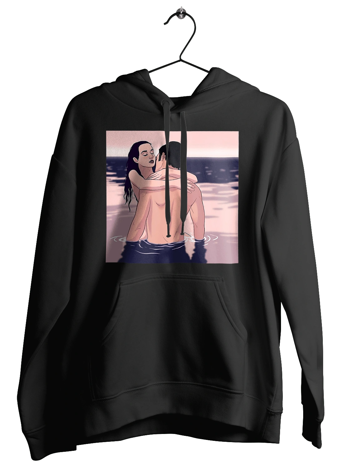 Парочка Обнімається В Річці