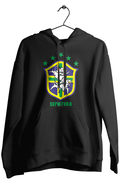 Men's hoodie with prints Sepultura. Death metal, det metal, groove metal, group, metal, music, rock, sepulture, thrash metal, trash metal. 2070702