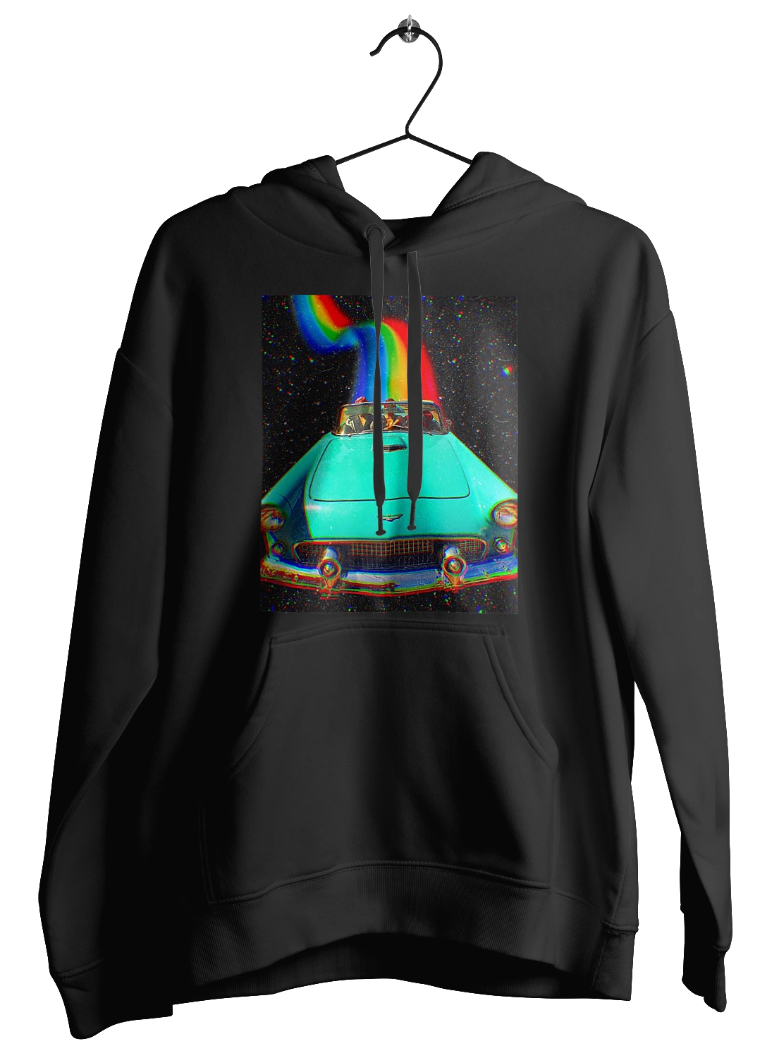 Picture, a car in space