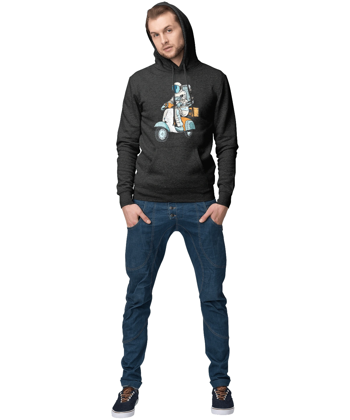 Astronaut on a motorcycle