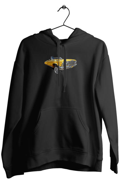 Men`s hoodie with prints Car. Car, chevrolet, classic, impala, lowrider. 2070702