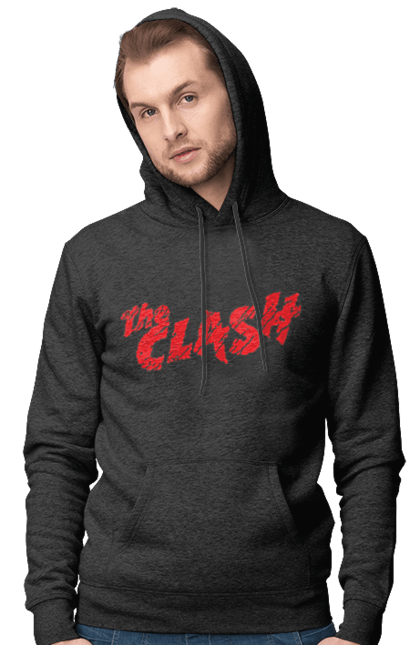 Men's hoodie with prints The Clash. Clash, dub, group, music, punk, punk rock, reggae, rock, rock`n`roll. 2070702