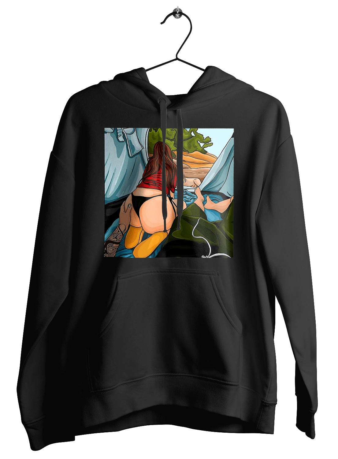 Rest With Favorite In The Tent