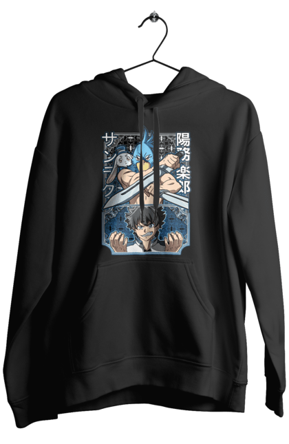 Men's hoodie with prints Shangri La Frontier. Anime, emul, manga, rabbit, shangri la frontier, shangri-la frontier, shonen. 2070702