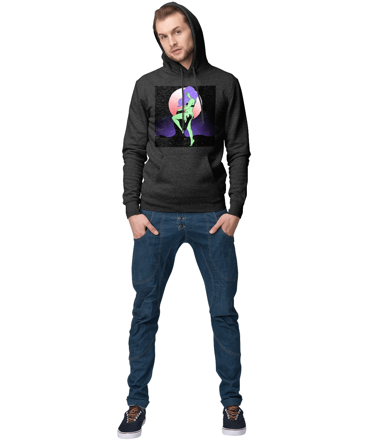 Зелена Дівчина І Місяць