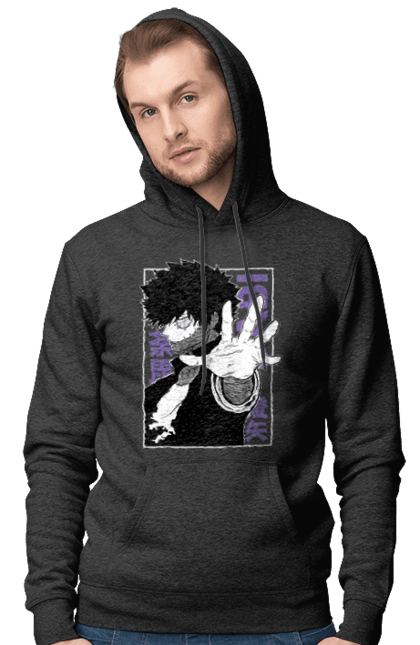 Чоловіче худі з принтом "Моя академія героїв Дабі". Dabi, my hero academia, todoroki, toya todoroki, академія юей, аніме, дабі, моя академія героїв, тодорокі, тойя тодорокі. 2070702