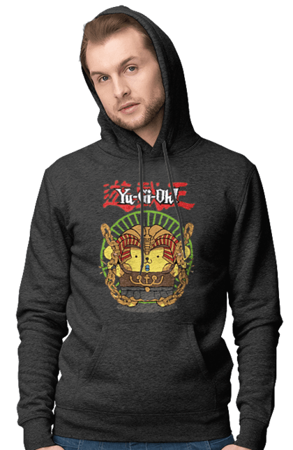 Men's hoodie with prints Yu Gi Oh! Pompompurin. Brand, character, hello kitty, pompompurin, yu gi oh, yugio. 2070702