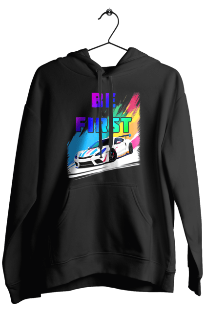 Чоловіче худі з принтом "Гонка". Автомобільний, гонка, спортивна машина, спортивний автомобіль. 2070702
