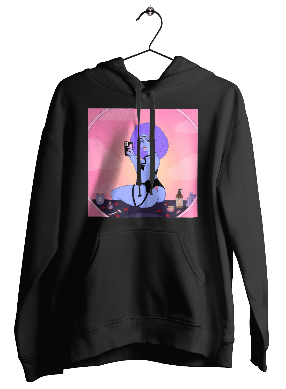 Фиолетовая Девушка Фото В Зеркале