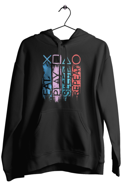 Чоловіче худі з принтом "Геймпад". Playstation, sony, геймпад, гра, джостик. 2070702