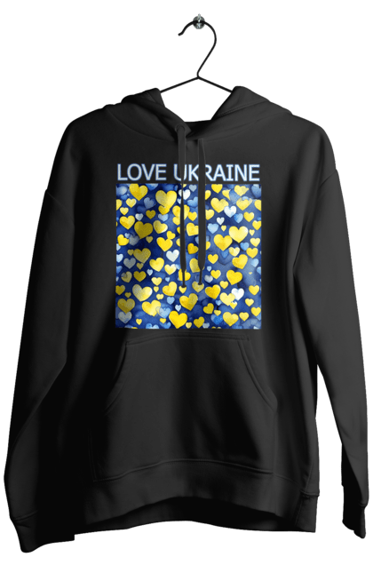 Чоловіче худі з принтом "Люблю Україну". Люблю україну, любов, серце, символи україни, україна, українська символіка. 2070702