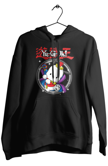 Men's hoodie with prints Yu Gi Oh! Pochacco. Brand, character, hello kitty, pochacco, yu gi oh, yugio. 2070702