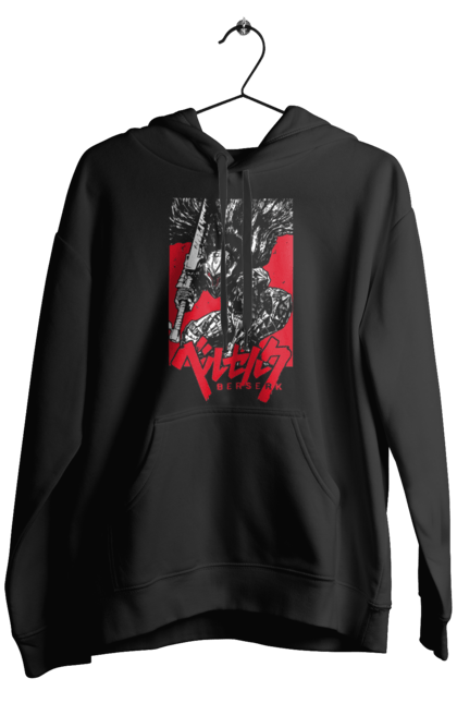 Men's hoodie with prints Berserk. Anime, berserk, griffith, guts, kentaro miura, manga. 2070702