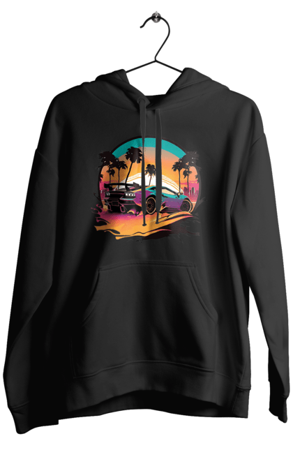 Чоловіче худі з принтом "Ламборджині Сінтвейв". Авто, автомобіль, ламба, ламборджині, машини, сінтвейв. 2070702