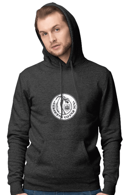 Чоловіче худі з принтом "Секретна сотня білий моноцвіт". Sarabeevart, день незалежності, друк, купити, секретна, сотня, україна. 2070702